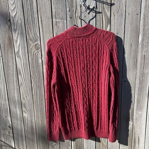 Vintage Izod sweater long sleeve half zip up size large - Picture 6 of 7